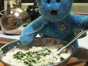 Spinach dip for Blue Bear